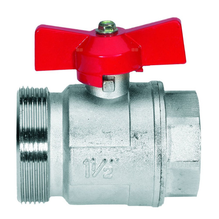 Pojedynczy zawór kulowy Kermi Einzel-Kugelhahn 2" AG x 1 1/2" IG 1 Stück/VPM