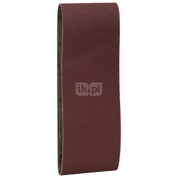 3-częściowy zestaw taśm szlifierskich do szlifierek taśmowych, wersja czerwona K = 80