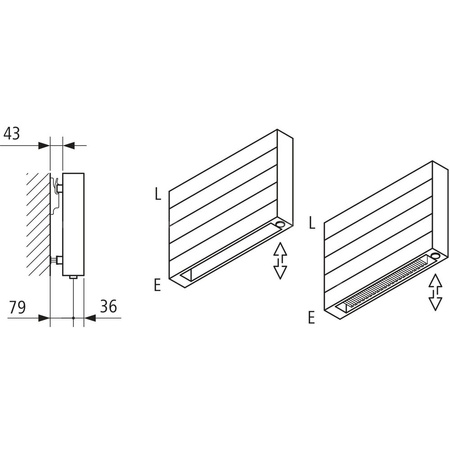 Ściana grzewcza Kermi Heizwand HHN Typ20 BH490x72x4200mm QN3528, weiß, 6bar, m. Abd, AB 12