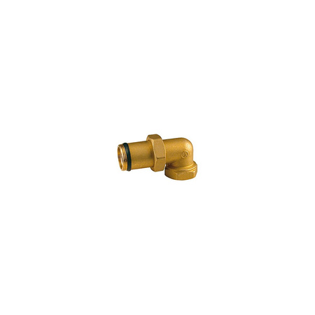 Śrubunek kątowy 90' GIACOMINI R19DL, mosiądz, 1 1/4'' (GW x GZ)