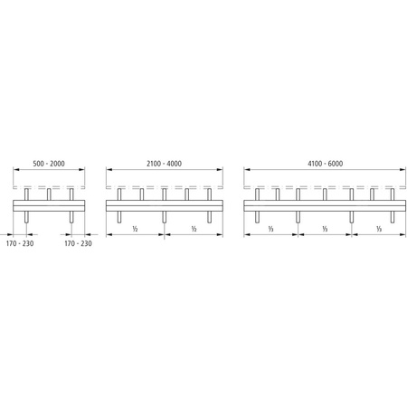 Kermi Bankkonsole Konvektor Typ43/44 L= 192 H =250, weiß