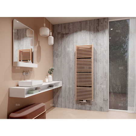 Grzejnik drabinkowy KERMI DUETT-50, wym. 1188 x 634 mm, kolor srebrny, moc 1089W