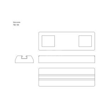 Podpora dachowa PDE 400mm PDE400
