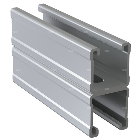 Szyna montażowa podwójna NICZUK SDMF, gr. 2.5 mm, dł. 6000 mm, stal nierdzewna (ocynk galwaniczny)