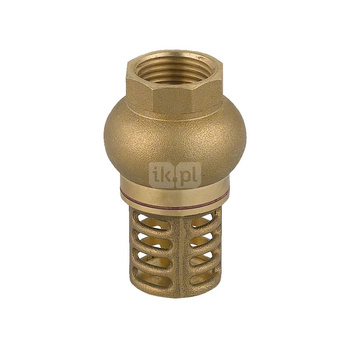 Zawór zwrotny FERRO z mosiężnym koszem ssącym 5/4'' GW PN 10 max. 100'C