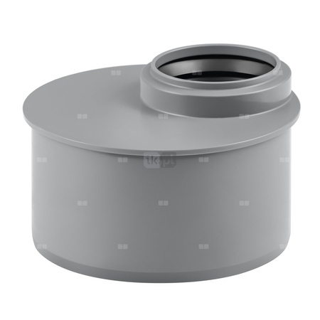 Złącze krótkie MAGNAPLAST HT PLUS HTR redukcja, PP (szary), DN 110 x DN 50 (ww x wz), do kanalizacji