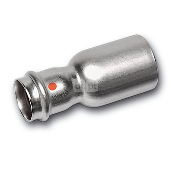 Nypel SANHA NiroTherm Press redukcja, stal nierdzewna, 108 mm x 54 mm (zz x zw)