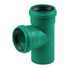 Trójnik MAGNAPLAST KG 2000 KGEA 45' PP-md DN 400 x DN 160 x DN 400 (ww x ww x wz), kolor zielony