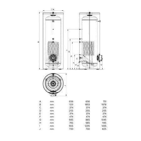 Zasobnik solarny BC1S CD1 450 ARI 7B