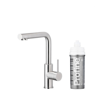 DUERO PURE BASIC BATERIA KUCHENNA Z FUNKCJĄ FILTRACJI WODY, STAL NIERDZEWNA + ZESTAW FILTRUJĄCY PROFINE SILVER S