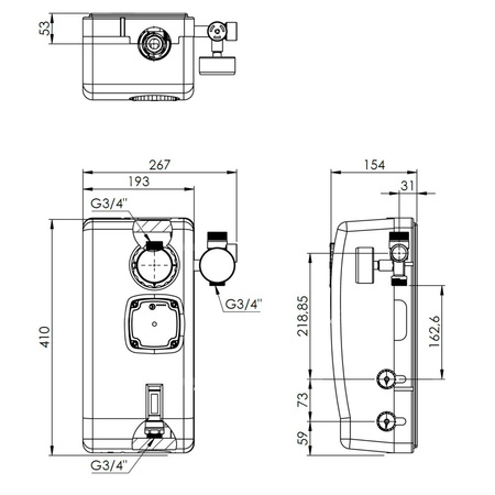 Grupa pompowa AFRISO PrimoSol 130-1 GZ 1'' x 1'', z izolacją, z pompą obiegową Grundfos UPM 3 Solar 25-75/130 mm