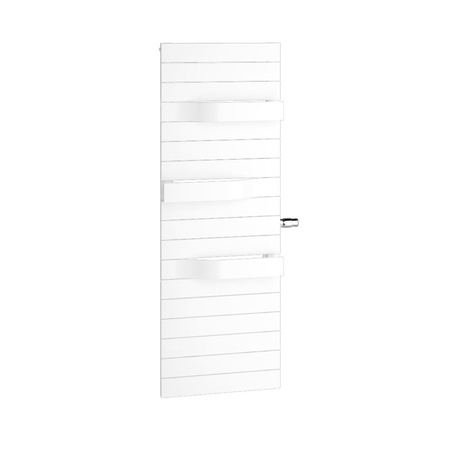 Kermi TABEO-V 1437x101x500mm QN 767, RAL9016, zawór po lewej