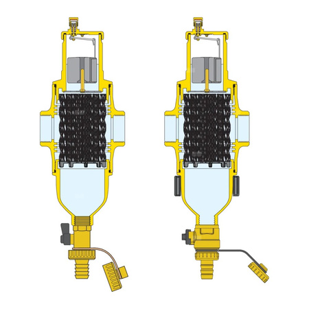 Separator CALEFFI DISCALDIRT, 10 bar / 110'C, 1 1/4'' (GW)