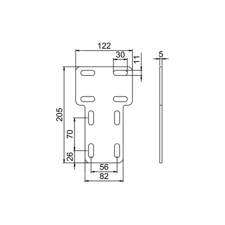 Łącznik teowy LT profilu KE OGCLTKE