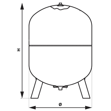 Naczynie RV300 do CO stojące
