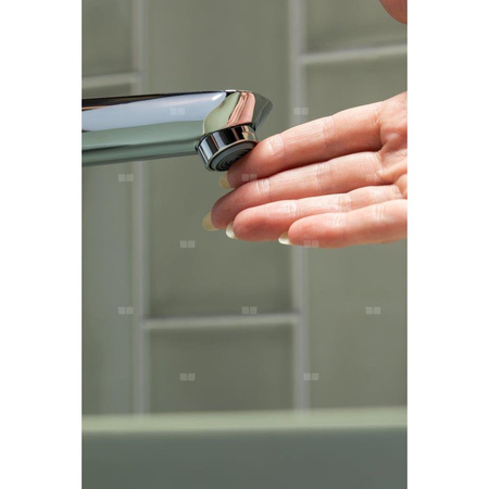 Bateria umywalkowa stojąca nablatowa KFA Armatura ABASHA click clack, chrom, montaż blat / otwór na baterię