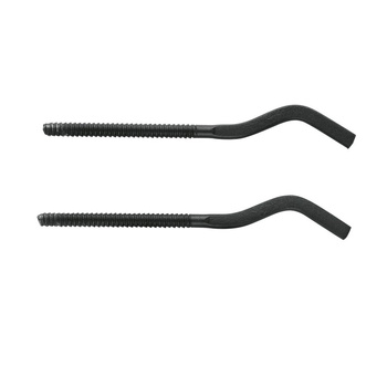 Komplet wieszaków do grzejnika z kołkiem rozporowym w kolorze  czarnym