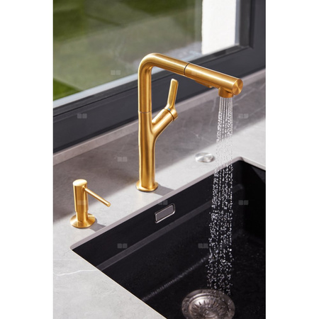 KUCHENNY DOZOWNIK PŁYNU DO NACZYŃ PVD ZŁOTO SZCZOTKOWANE