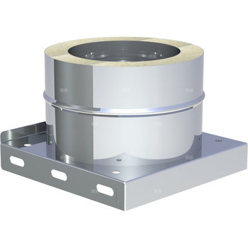 Płyta fundamentowa z odpływem skroplin w dół z nyplem i korkiem 1/2"