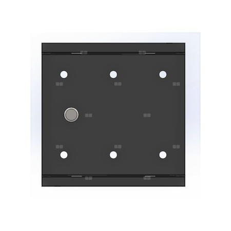 Skrzynka gazowa 250x250 wnękowa, stalowa, RAL 7016 antracyt