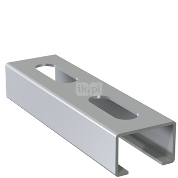 Szyna montażowa NICZUK SZW, gr. 1.25 mm, dł. 3000 mm, stal nierdzewna (ocynk galwaniczny)