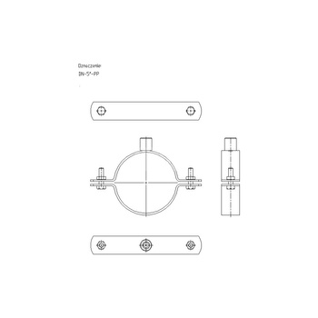 Obejma mocująca masywna NICZUK DN 133-140 mm 5