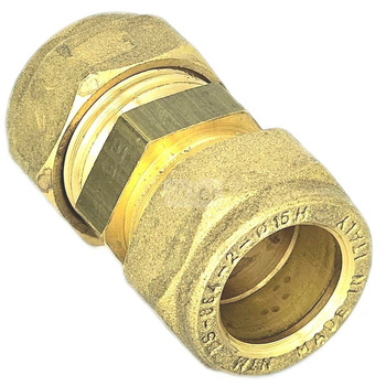 Złączka prosta skręcana QIK Do rur miedzianych, mosiądz, 18 mm (złącze skręcane x złącze skręcane)