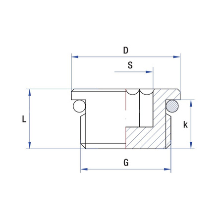 Korek RUMET mosiądz 1/2'' na imbus