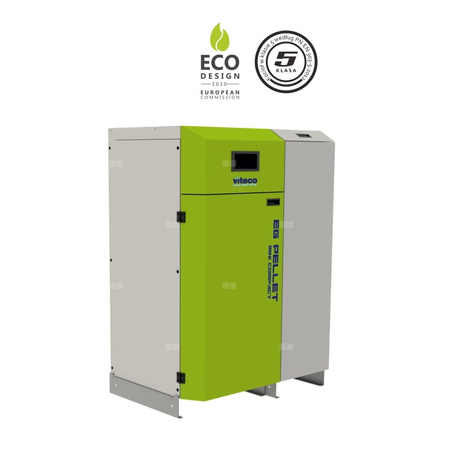 Kocioł na pellet VITECO HEAT EG PELLET MINI COMPACT B G 16 kW z przyłączem c.o. z zasobnikiem o pojemności 164 l