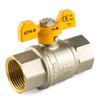 Kurek kulowy do gazu (motylek) ART. 111 DN 3/4”