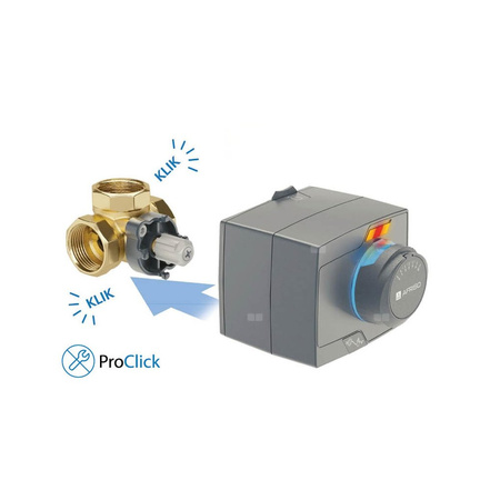 Zawór obrotowy czterodrogowy AFRISO ARV 484 ProClick, mieszający, DN 25