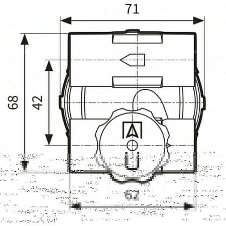 Filtr olejowy AFRISO Z 1/2 - 500 Si dwururowy fi 1/2'' x 1/2'' GW x GW, z wkładem plastikowym, maks. przepływ 310 l/h