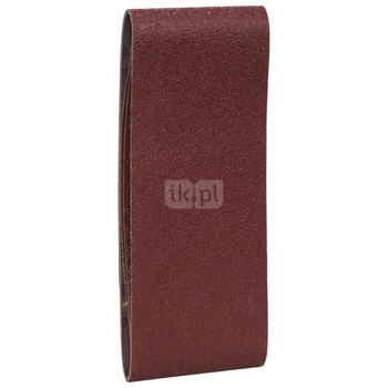 3-częściowy zestaw taśm szlifierskich do szlifierek taśmowych, wersja czerwona K = 40