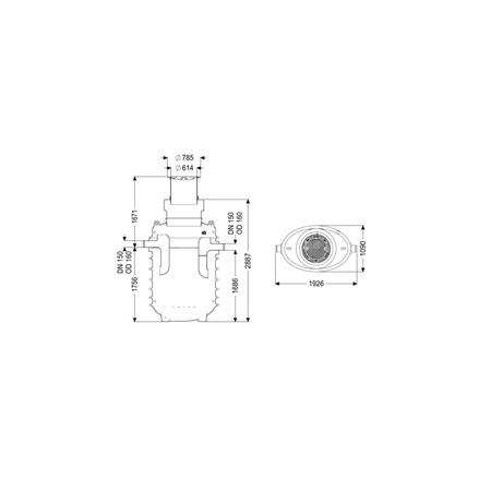 Separator tłuszczu EasyClean ground GW Standard NS8,5 170B
