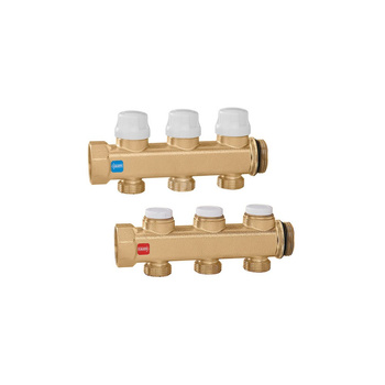 Para rozdzielaczy wyposażonych w zawory odcinające i do wstępnej regulacji przepływu 1" x 3, 3/4" GZ