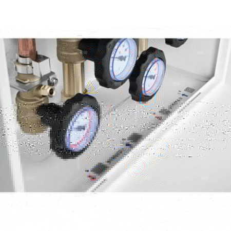 Grupa pompowa AFRISO PrimoBox ACB 910 GZ x GW 3/4'' x 3/4'', z zaworem mieszającym, z siłownikiem arm 141 proclick