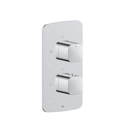 Bateria Malaga, termostatyczna, podtynkowa solo, chrom