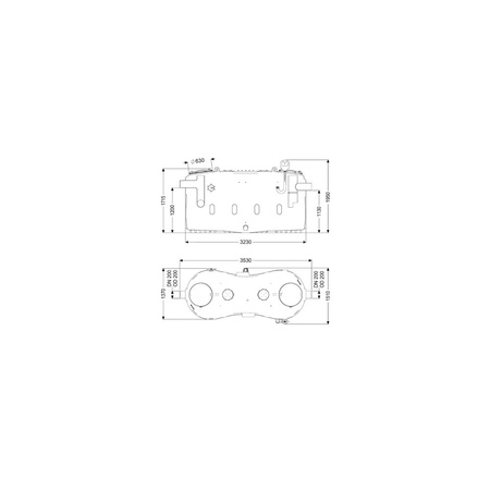 Separator tłuszczu EasyClean free | Direct | NS 20 | LEWY | Z wziernikiem i króćcem do napełniania | Bez SonicControl