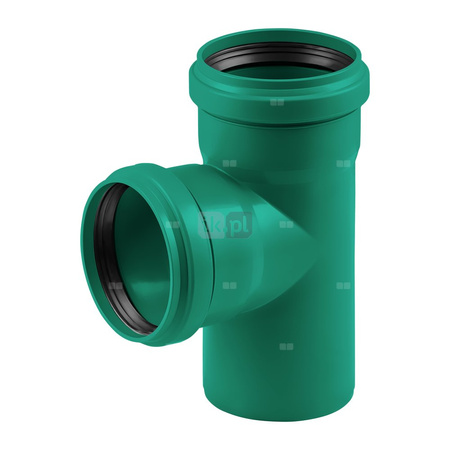 Trójnik MAGNAPLAST KG 2000 KGEA 45' PP-md DN 160 (ww x ww x wz), kolor zielony
