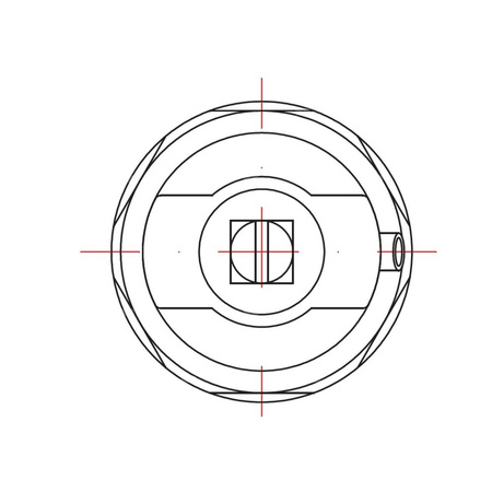 Odpowietrznik ręczny RUMET na śrubokręt Mosiądz 1/2''