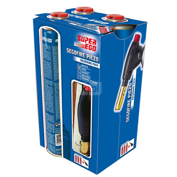 Palnik SEGOFIRE piezo 1925ºC + 3 x Nabój gazowy BTP 300