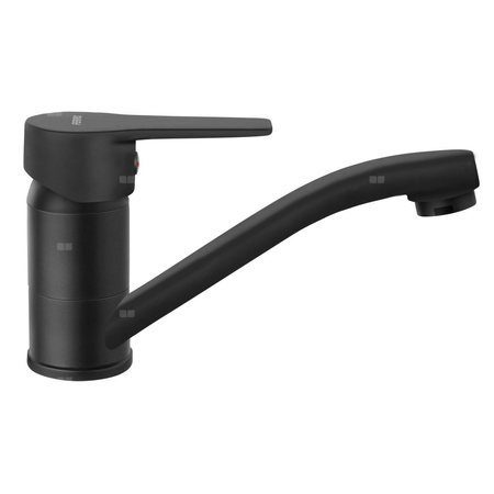 RITTO bateria umywalkowa stojąca obrotowa wylewka, czarny