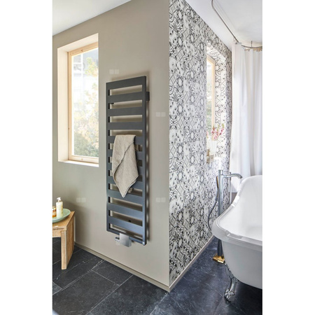 Grzejnik drabinkowy KERMI Casteo BH, wym. 1259 x 500 mm, kolor srebrny, moc 545W