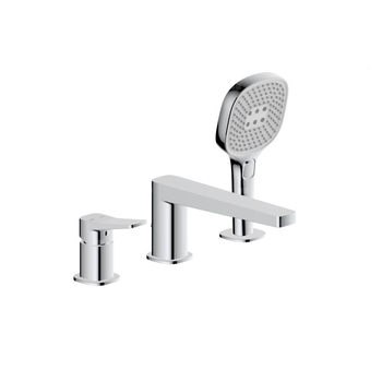 Bateria Malaga, wannowa, 3-otworowa stojąca, chrom