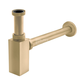 SYMSK06 Syfon mosiężny kwadratowy złoty