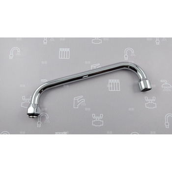 WYLEWKA U FI16/L=220 MM Z NAPOWIETRZACZEM STRUMIENIA CHROM (BAT. STANDARD PO 2020R.)