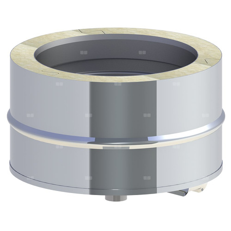 Naczynie na sadze z izlolowaną miską kondensacyjną fi 200mm (1,0) odpływ w dół