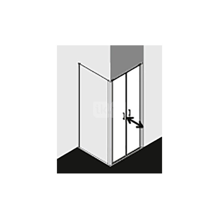 Kermi Drzwi wah. CADA XS PTD 1050x 2000 1010-1060 SWS ESG Clean