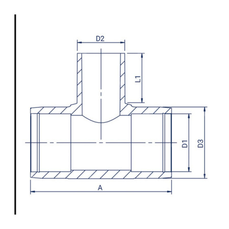 Trójnik redukcyjny elektrooporowy PE100RC d 180/125 FOX