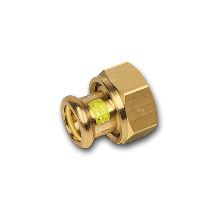 Półśrubunek SANHA Press Gas dwuczęściowy, Cu, 42 mm x 2'' (zw x nz)